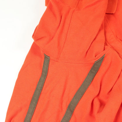 HERMES Sellier Button Cotton Polo Shirt Orange Size M