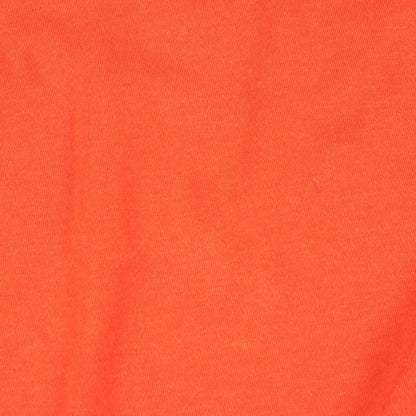HERMES Sellier Button Cotton Polo Shirt Orange Size M