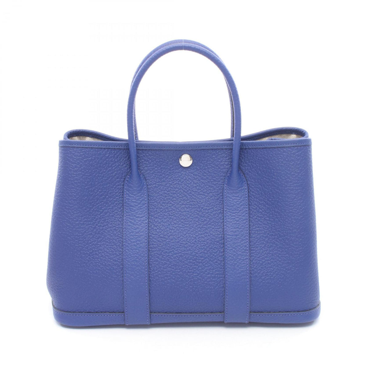 HERMES Garden Party TPM Bleu Electrique Tote