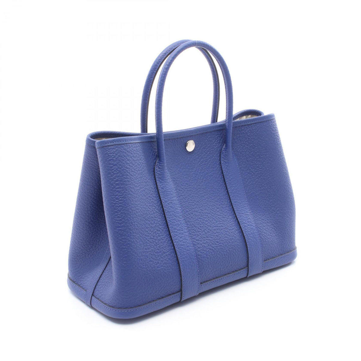 HERMES Garden Party TPM Bleu Electrique Tote