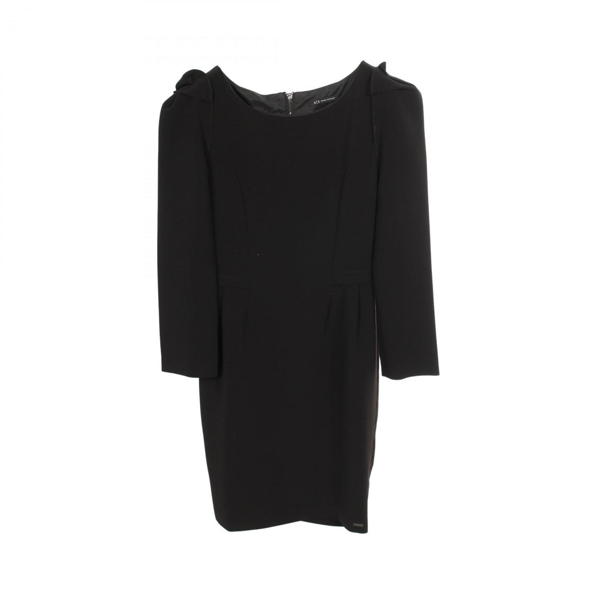 ARMANI EXCHANGE Black Long Sleeve Ruffle Dress Size 2