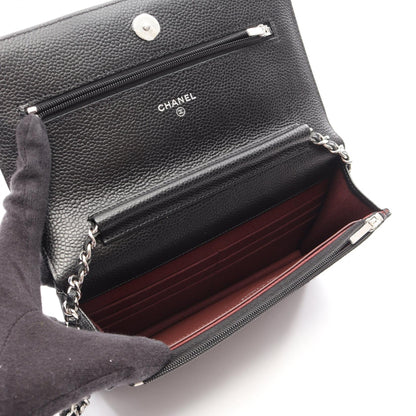 CHANEL Matelasse Shoulder Bag Caviar Skin
