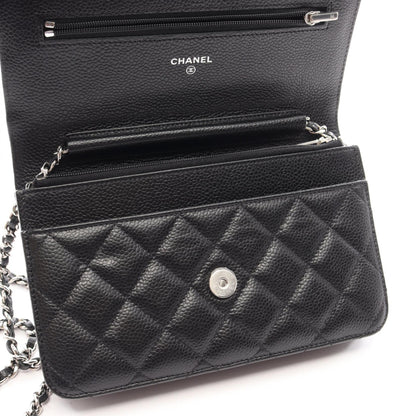 CHANEL Matelasse Shoulder Bag Caviar Skin