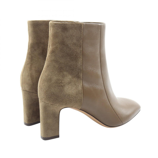 Salvatore Ferragamo Khaki Leather Short Boots Size US 7.5