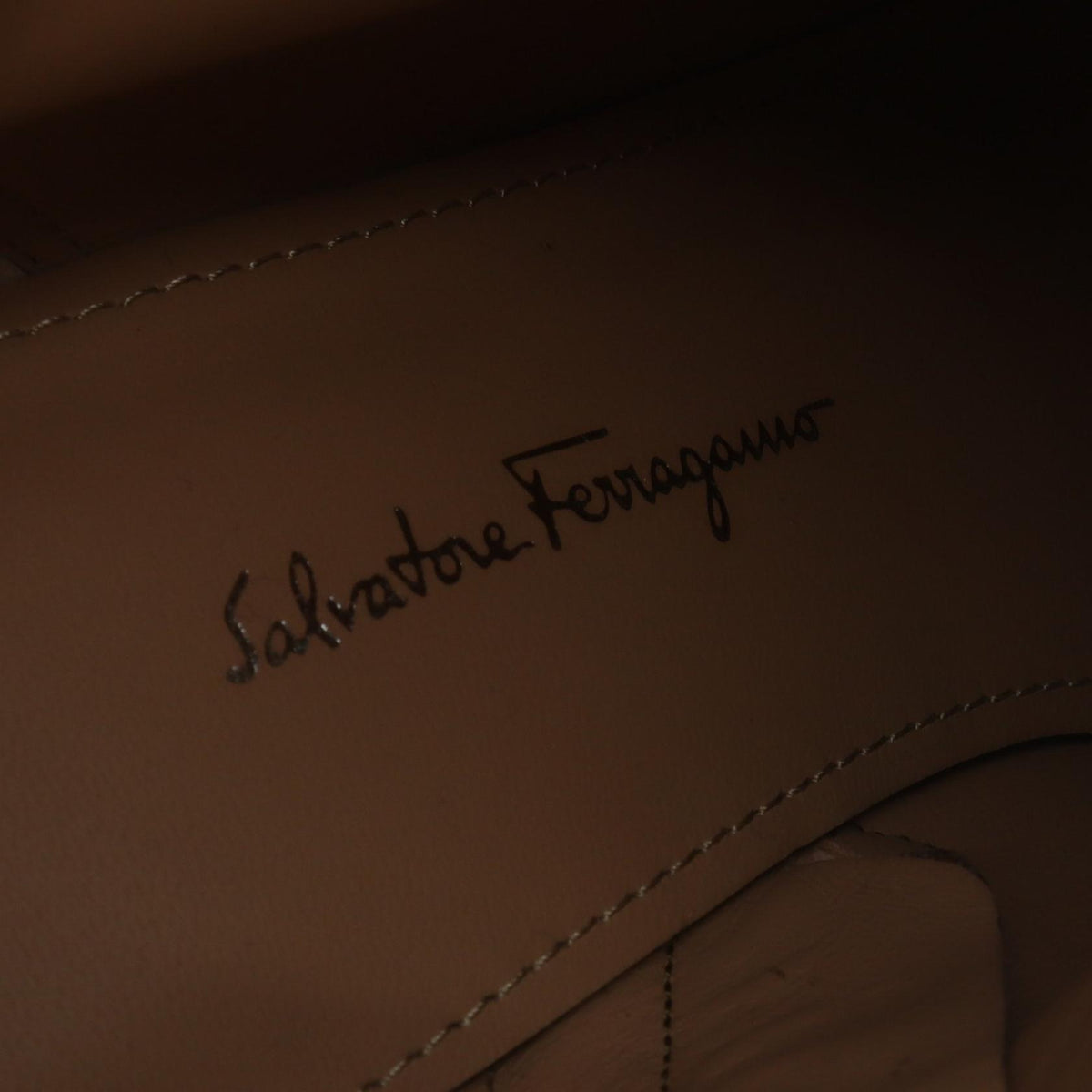 Salvatore Ferragamo Khaki Leather Short Boots Size US 7.5