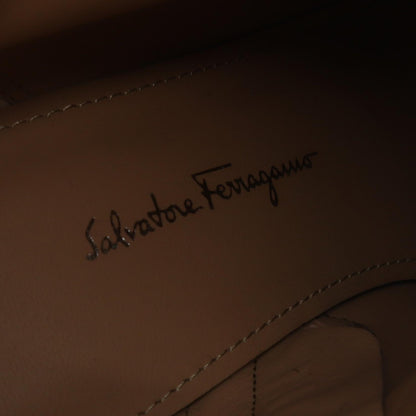 Salvatore Ferragamo Khaki Leather Short Boots Size US 7.5