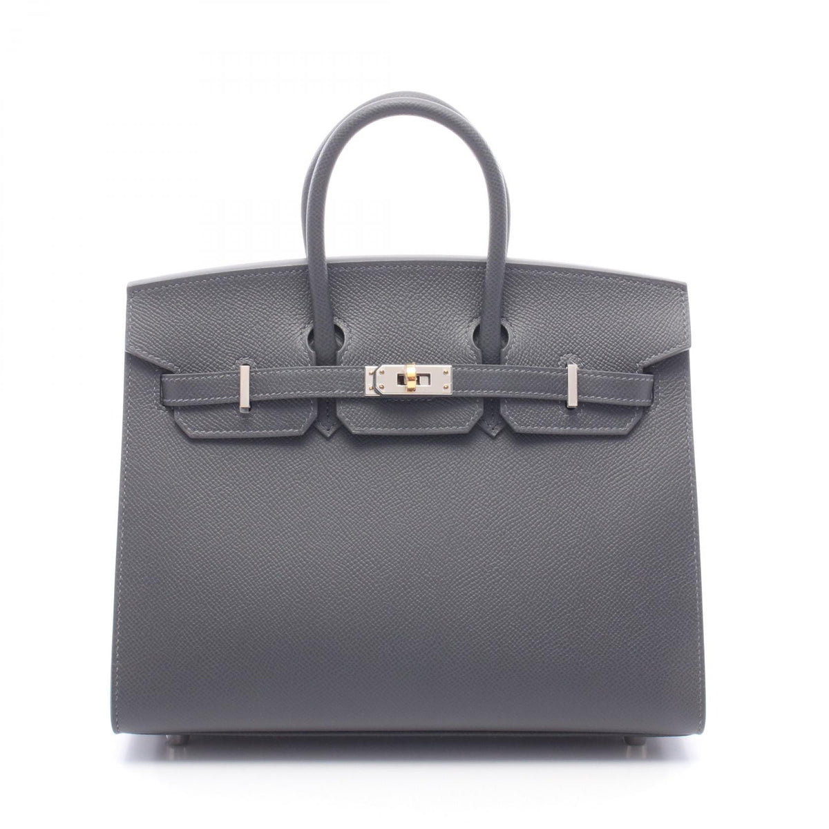 HERMES Birkin 25 Sellier Veau Gray Bag
