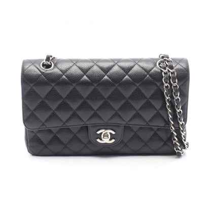 CHANEL Matelassé Double Flap Bag Black