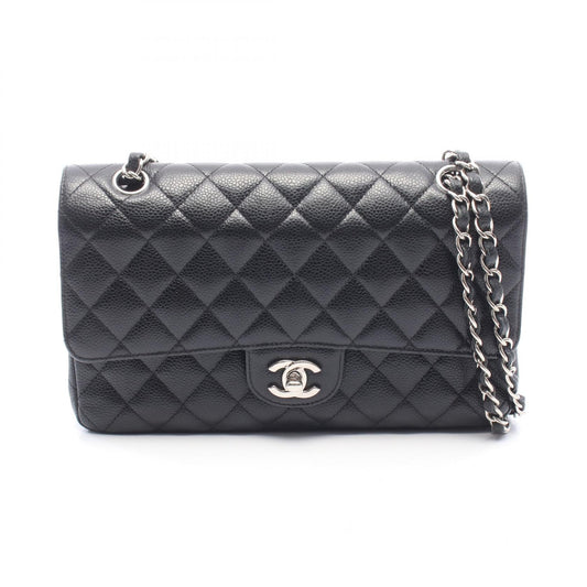 CHANEL Matelassé Double Flap Bag Black