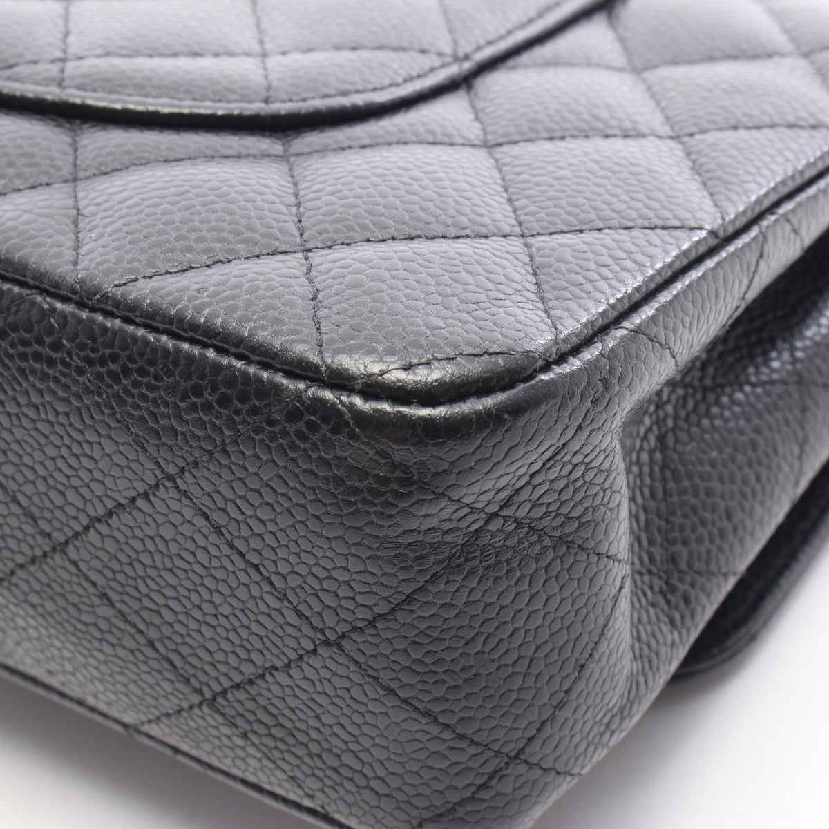 CHANEL Matelassé Double Flap Bag Black
