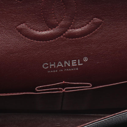 CHANEL Matelassé Double Flap Bag Black
