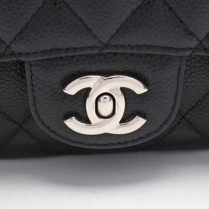 CHANEL Matelassé Double Flap Bag Black