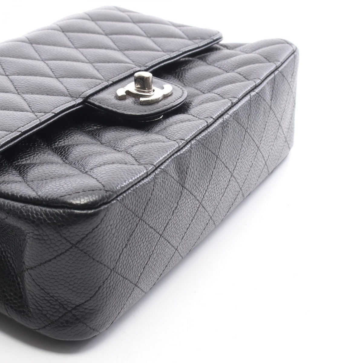 CHANEL Matelassé Double Flap Bag Black