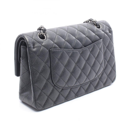 CHANEL Matelassé Double Flap Caviar Skin Shoulder Bag