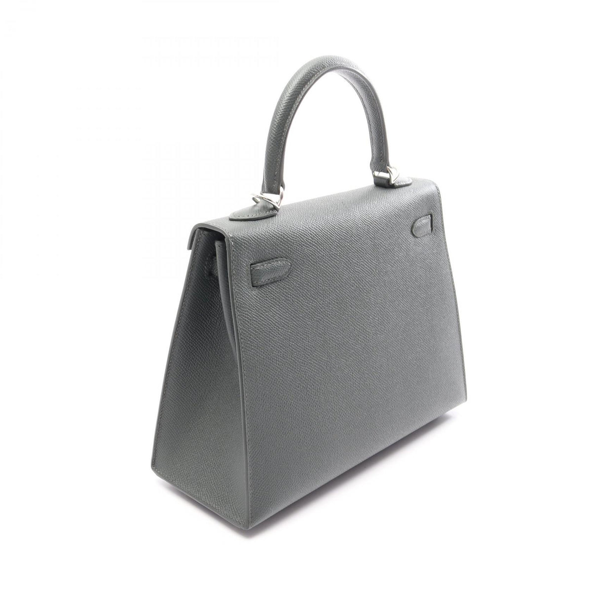 HERMES Kelly 25 Vert Mangrove Handle Bag