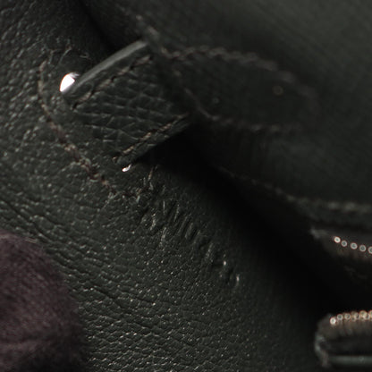 HERMES Kelly 25 Vert Mangrove Handle Bag