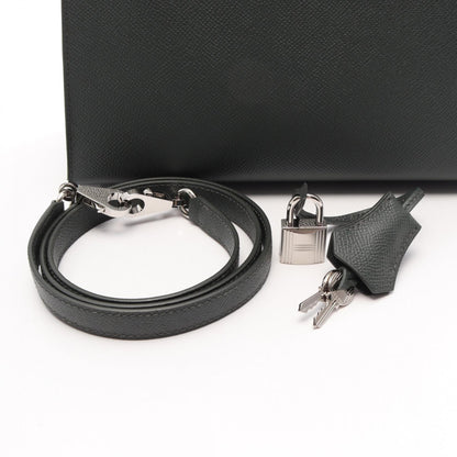 HERMES Kelly 25 Vert Mangrove Handle Bag
