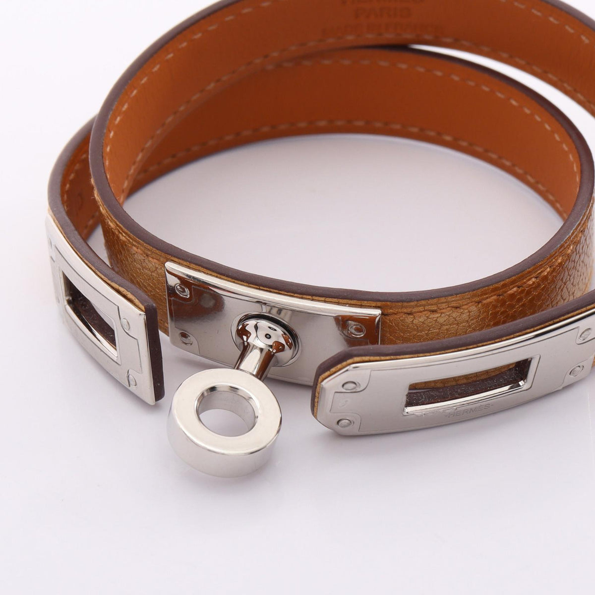 HERMES Kelly Double Tour Bracelet Gold