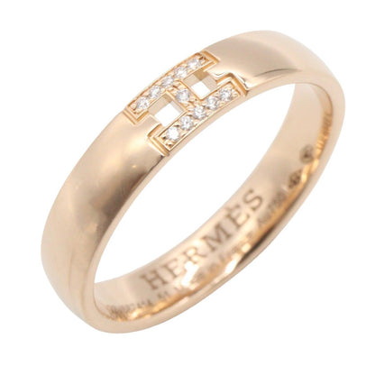 HERMES Hercules Diamond K18PG Ring Size JP 10