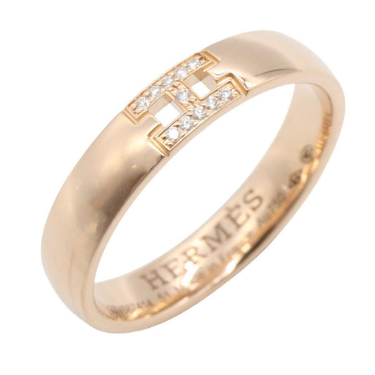 HERMES Hercules Diamond K18PG Ring Size JP 10