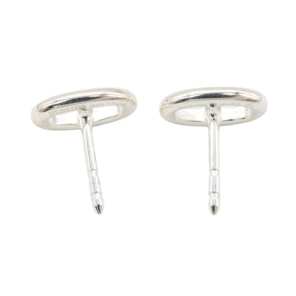 HERMES Chaine d'Ancre 925 Silver Earrings