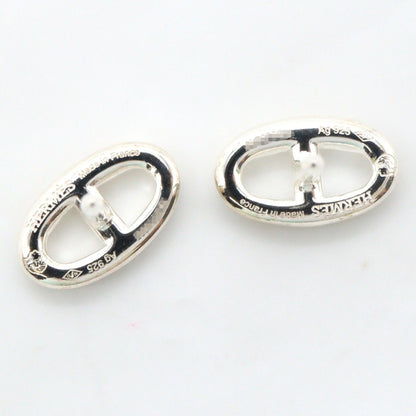 HERMES Chaine d'Ancre 925 Silver Earrings