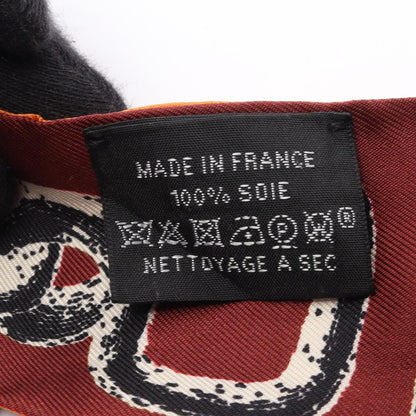 HERMES Twilly Poetic Orange Multi Scarf