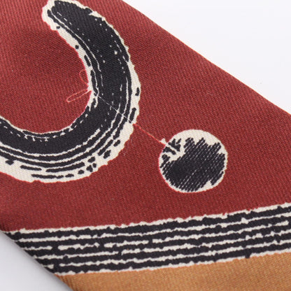 HERMES Twilly Poetic Orange Multi Scarf