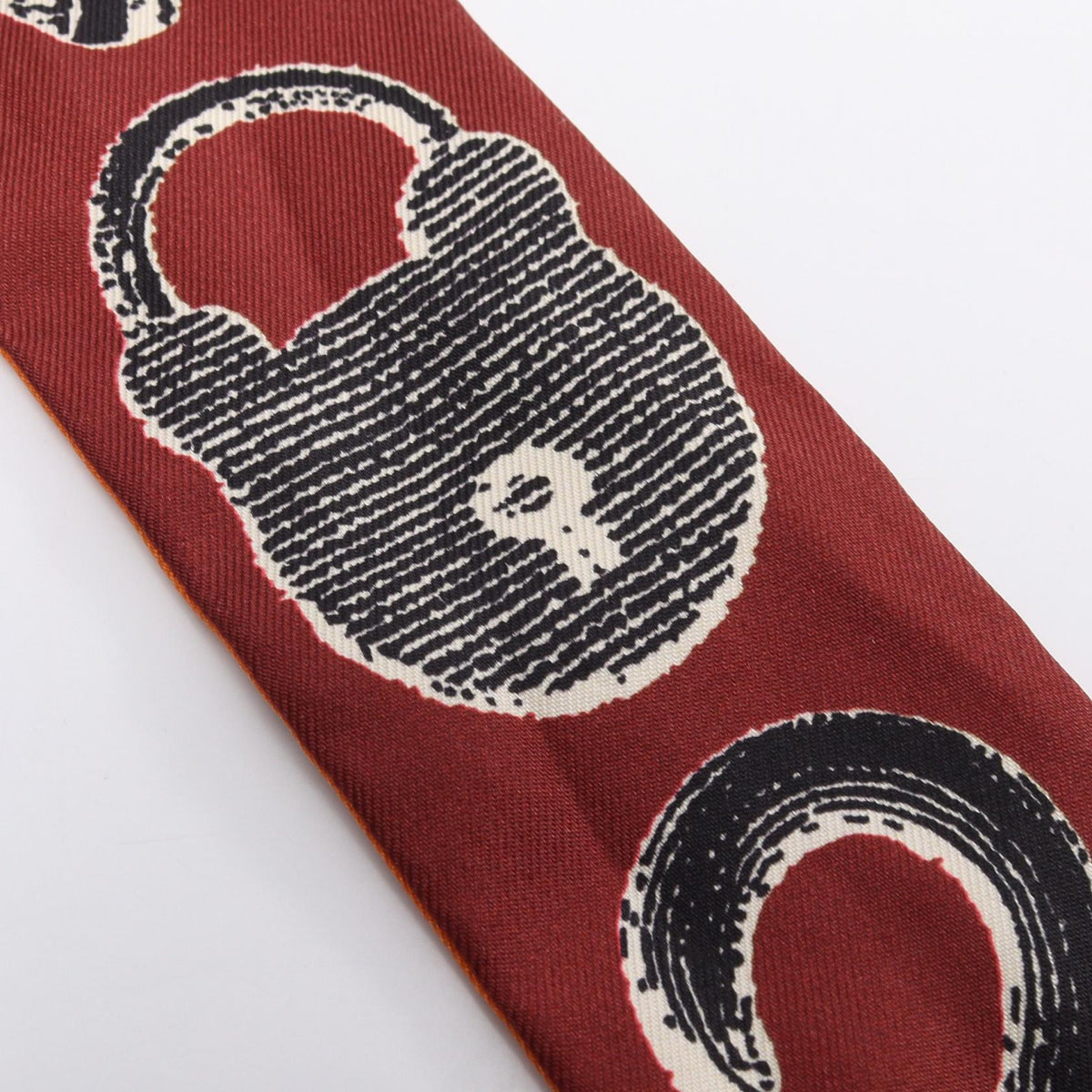 HERMES Twilly Poetic Orange Multi Scarf