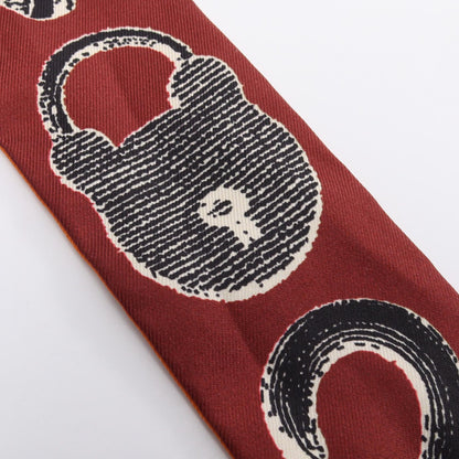 HERMES Twilly Poetic Orange Multi Scarf