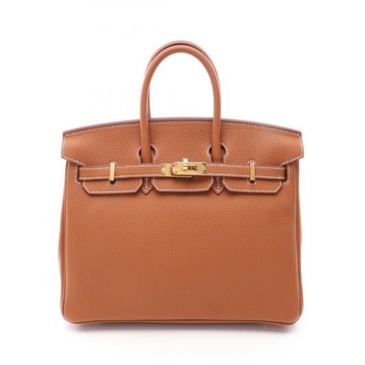 HERMES Birkin 25 Gold Hardware Togo Bag