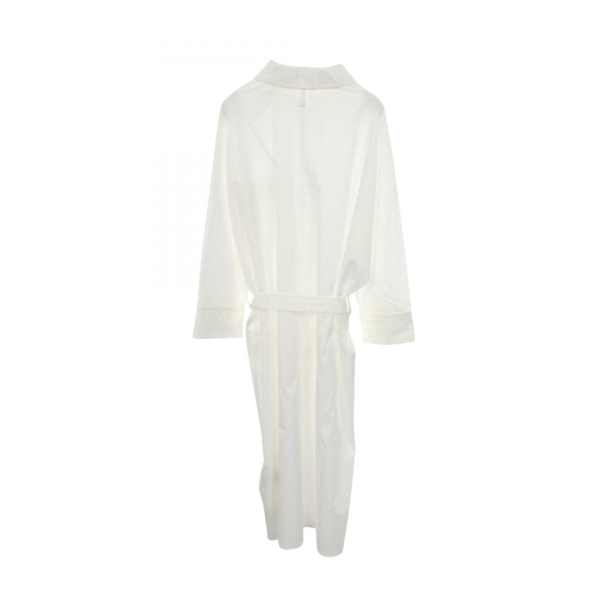 HERMES Chaine d'Ancre Cotton Shirt Dress White Size 42
