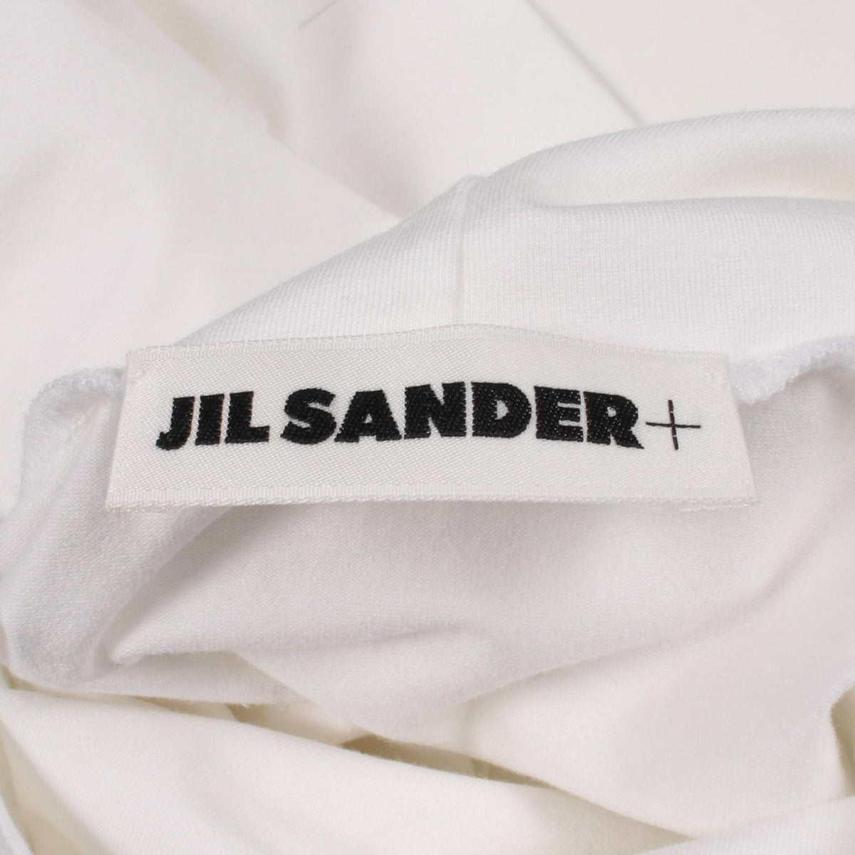 JIL SANDER Turtleneck Cotton Long Sleeve Shirt White Size L