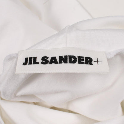 JIL SANDER Turtleneck Cotton Long Sleeve Shirt White Size L