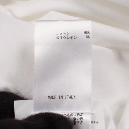 JIL SANDER Turtleneck Cotton Long Sleeve Shirt White Size L
