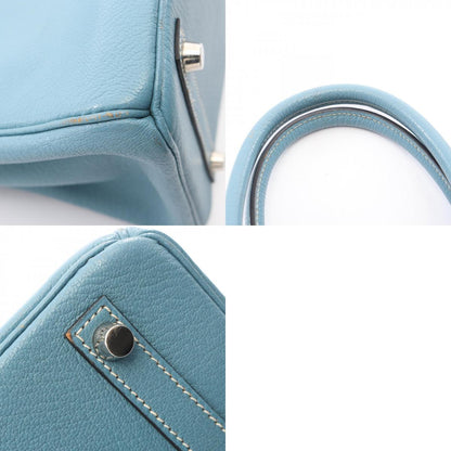 HERMES Birkin 30 Bleu Jean Handle Bag