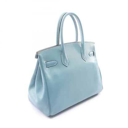 HERMES Birkin 30 Bleu Jean Handle Bag