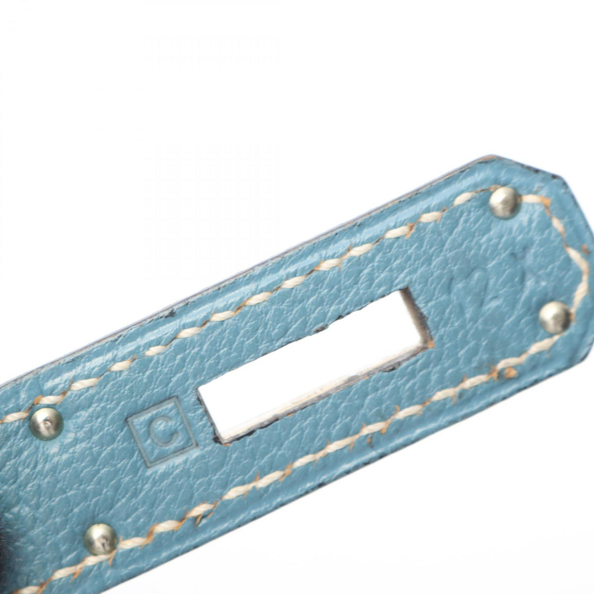 HERMES Birkin 30 Bleu Jean Handle Bag