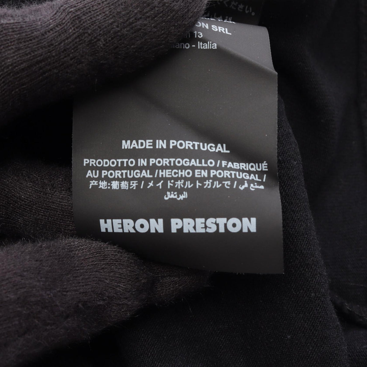 HERON PRESTON Magic Hat Dove Print T-Shirt Black Size L