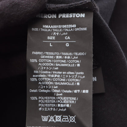 HERON PRESTON Magic Hat Dove Print T-Shirt Black Size L