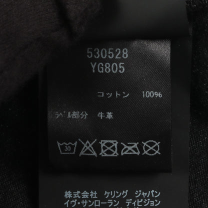 SAINT LAURENT PARIS Black Cotton Denim Jacket Size M