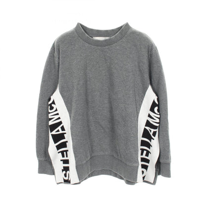 Stella McCartney Side Logo Cotton Sweatshirt Gray Size 34