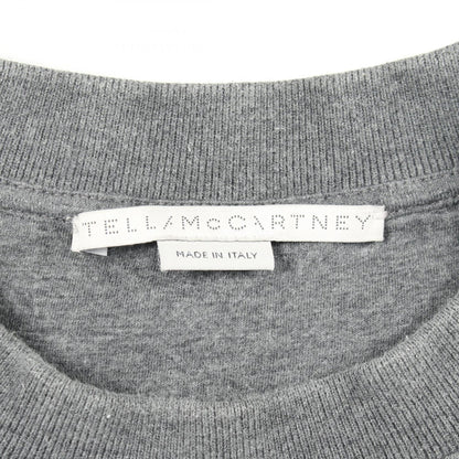 Stella McCartney Side Logo Cotton Sweatshirt Gray Size 34
