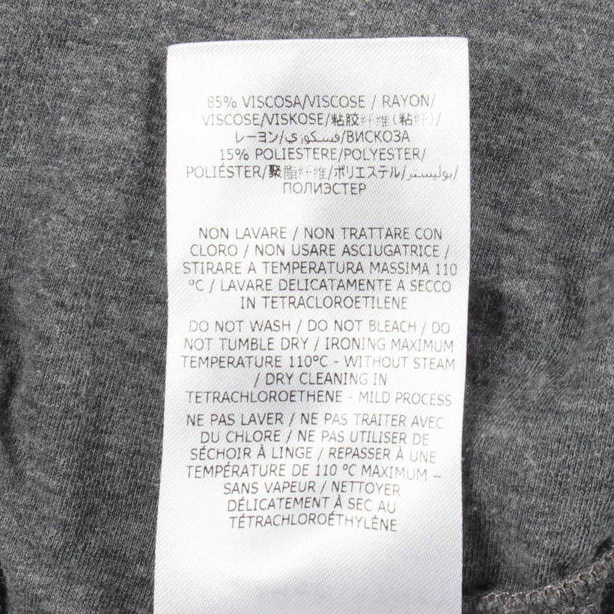 Stella McCartney Side Logo Cotton Sweatshirt Gray Size 34