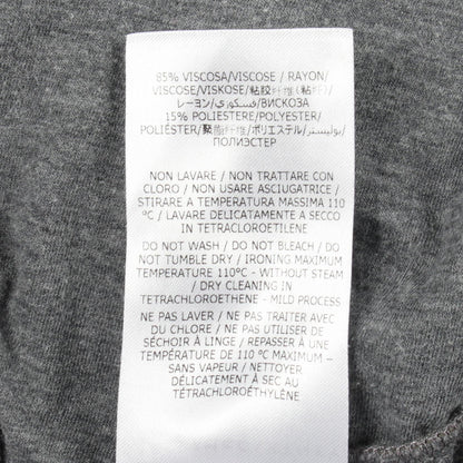 Stella McCartney Side Logo Cotton Sweatshirt Gray Size 34