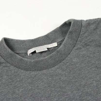 Stella McCartney Side Logo Cotton Sweatshirt Gray Size 34