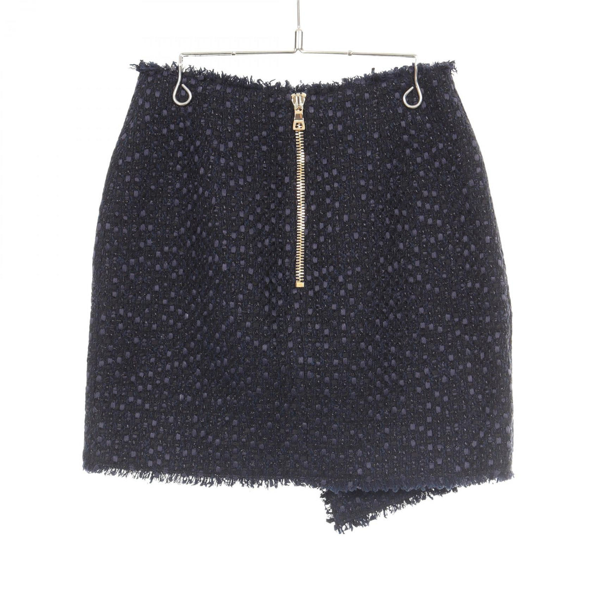 BALMAIN Tweed Skirt Wool Cotton Blend Size 36
