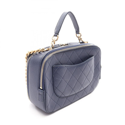 CHANEL Matelasse Caviar Skin 2WAY - Blue Shoulder Bag