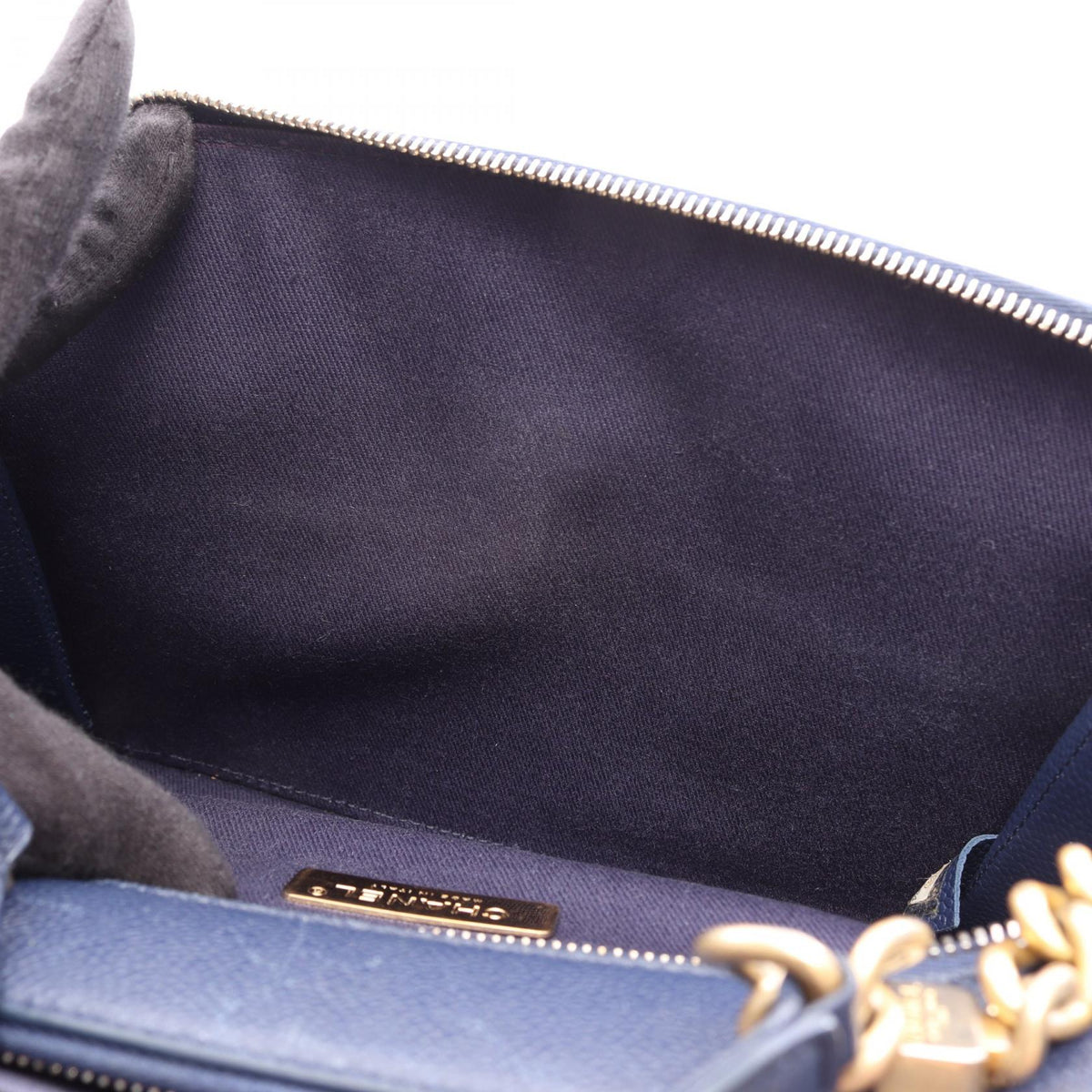CHANEL Matelasse Caviar Skin 2WAY - Blue Shoulder Bag