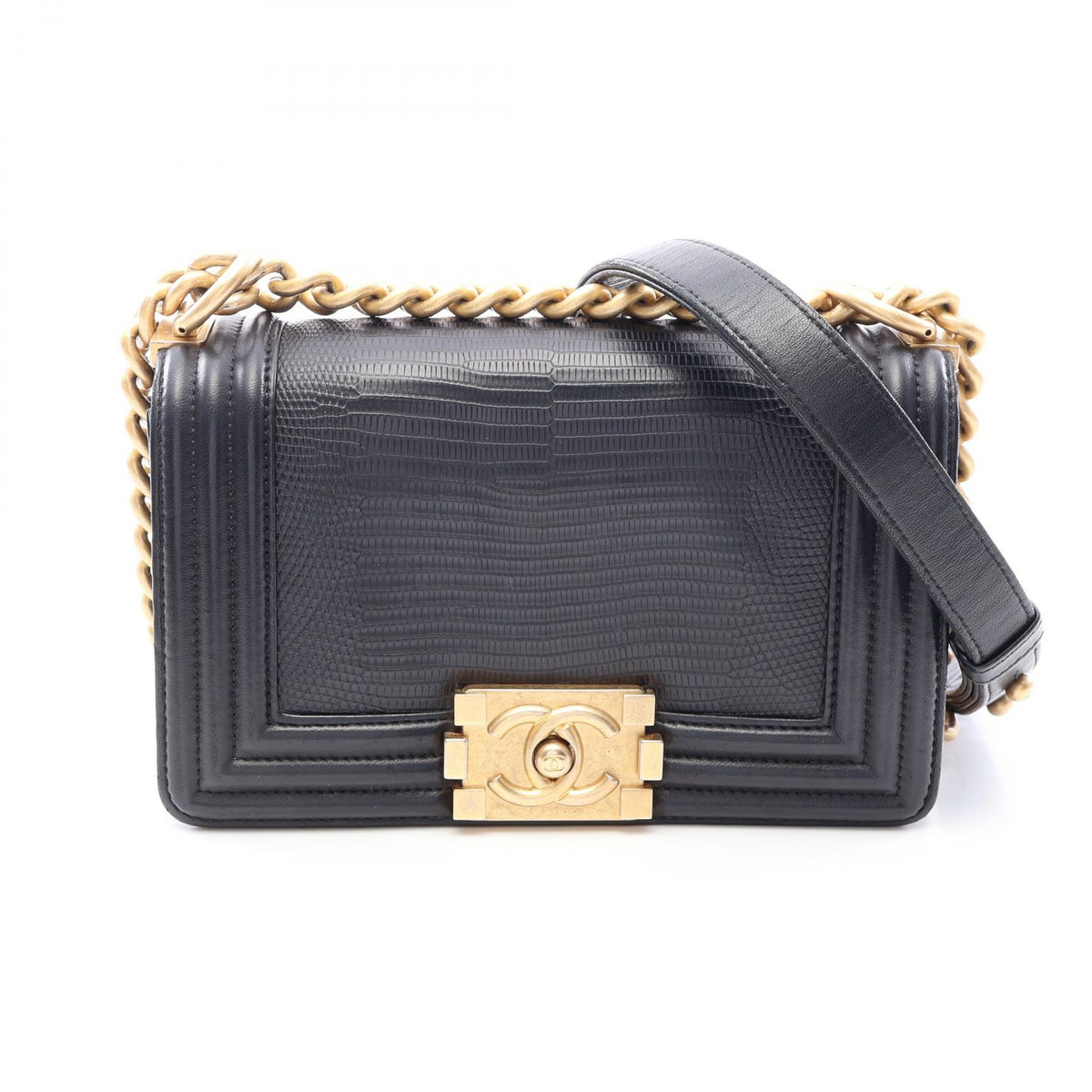 CHANEL Boy Chanel Small Leather Bag Black